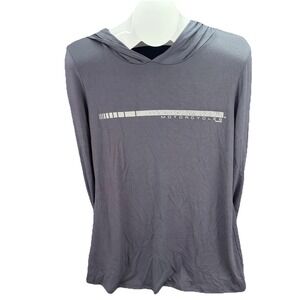 New Harley-Davidson Women's Med Speed Reel Long Sleeve Hooded Shirt - Dark Gray